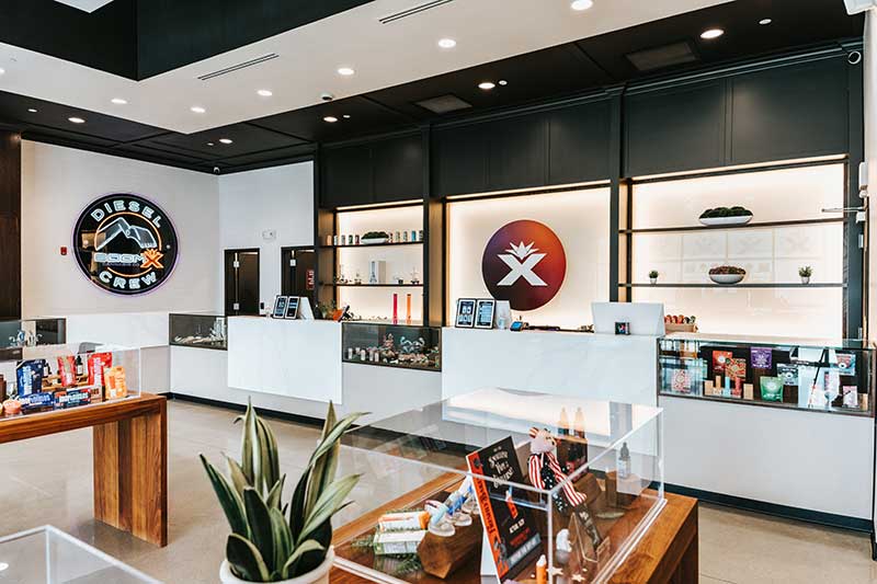 marijuana delivery Shirley massachusetts - photo of interior of BoomX store