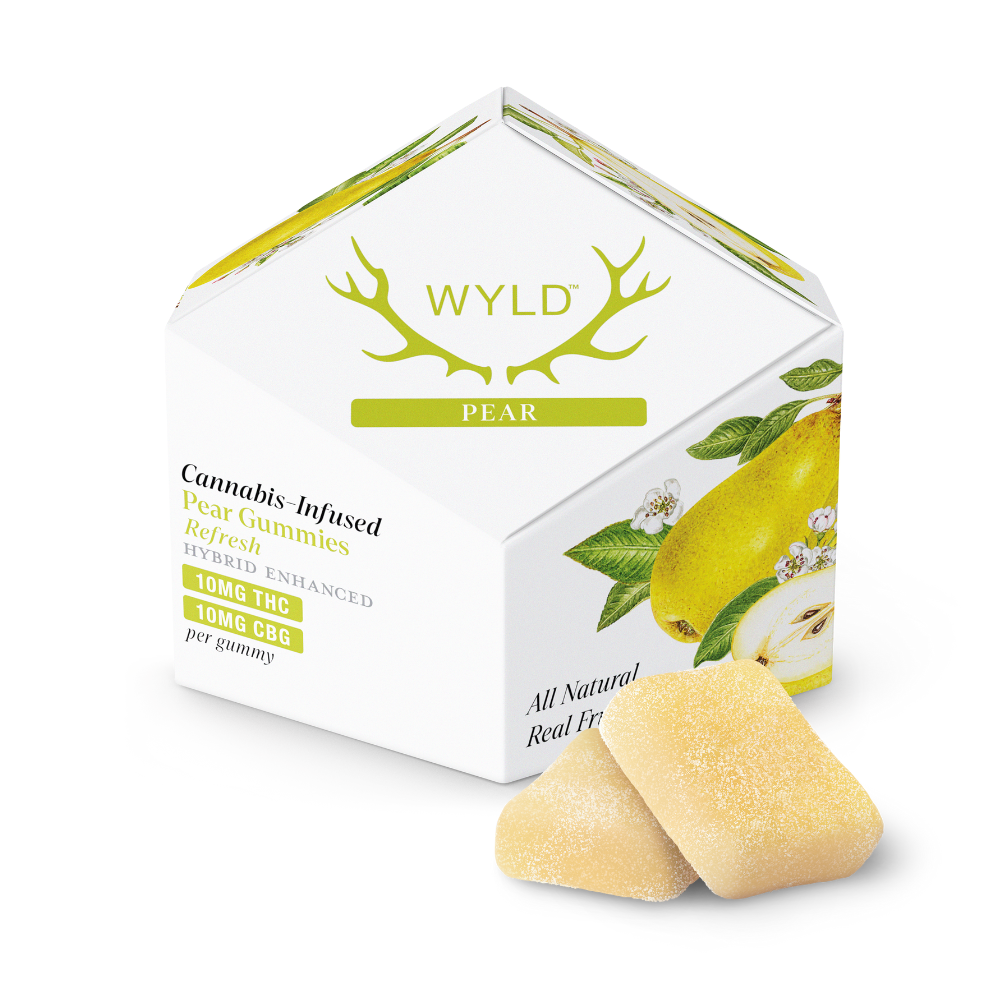 1:1 THC/CBG Pear Gummies 10pk | 100mg - Image 2