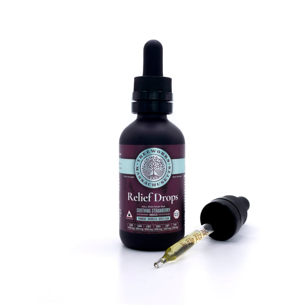 2:9:4:6:6:2 THC/CBD/CBG/CBC/CBN/CBT Soothing Strawberry Relief Drops RSO Tincture | 200mg - Image 2