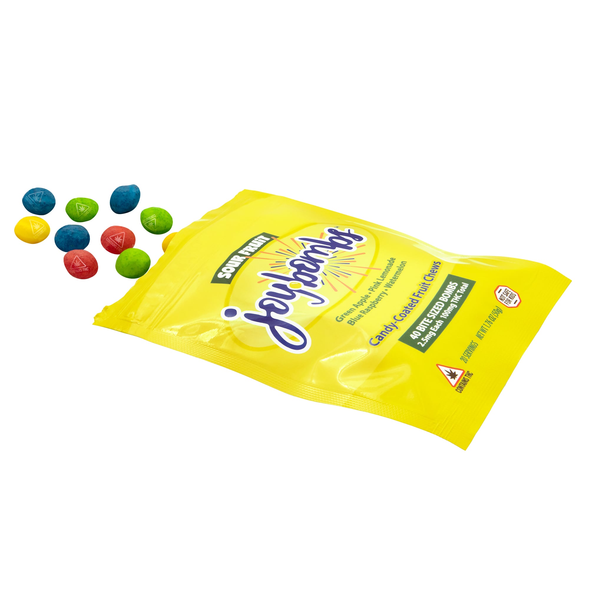 Sour Fruit Chews 40pk | 100mg - Image 4
