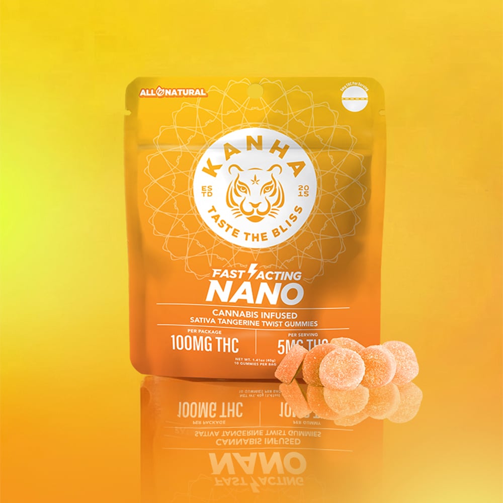 Tangerine Twist Sativa Fast Acting Gummies 10pk | 100mg - Image 2