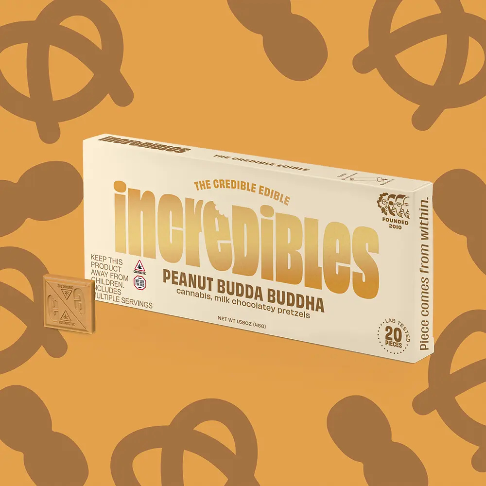 Peanut Budda Buddha Chocolate Bar 20pc | 100mg