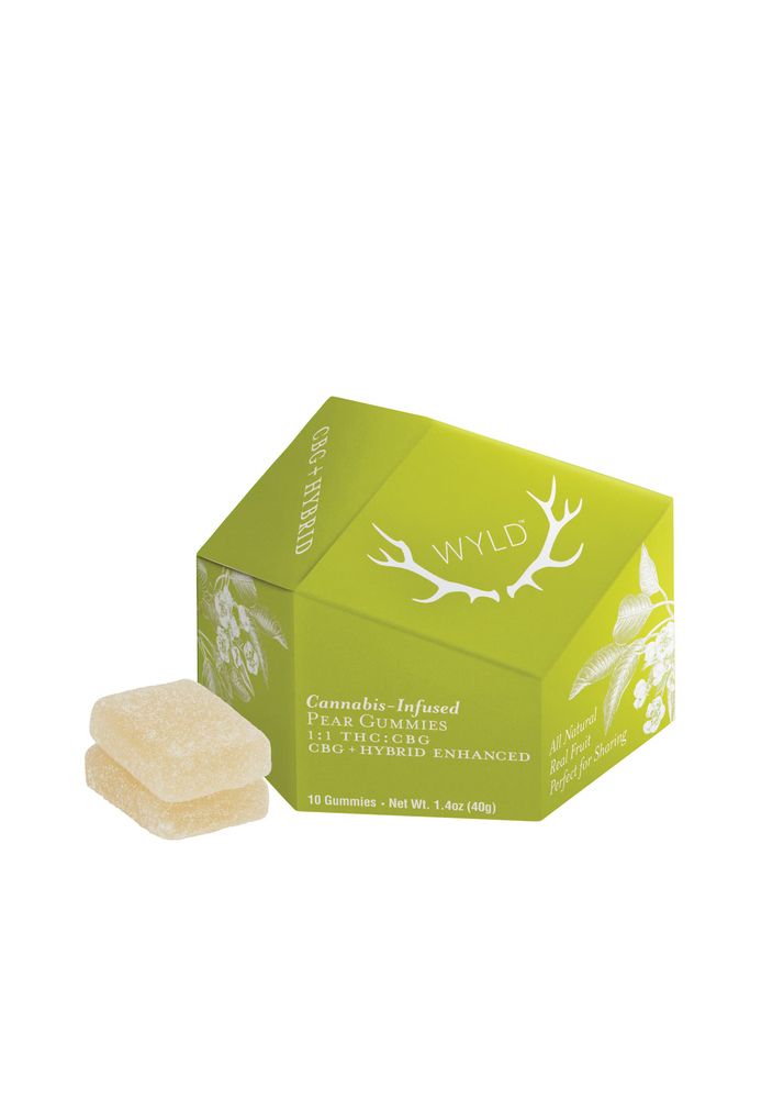 1:1 THC/CBG Pear Gummies 10pk | 100mg