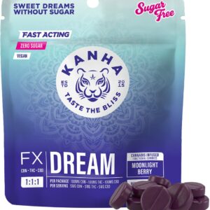 1:1:1 THC/CBD/CBN Dream Moonlight Berry Fast Acting FX Gummies 10pk | 100mg
