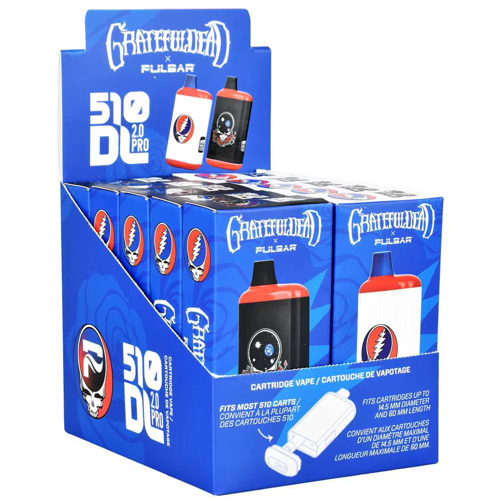 Grateful Dead x Pulsar 510 DL 2.0 Pro Auto-Draw Variable Voltage Vape Bar | 1000mAh