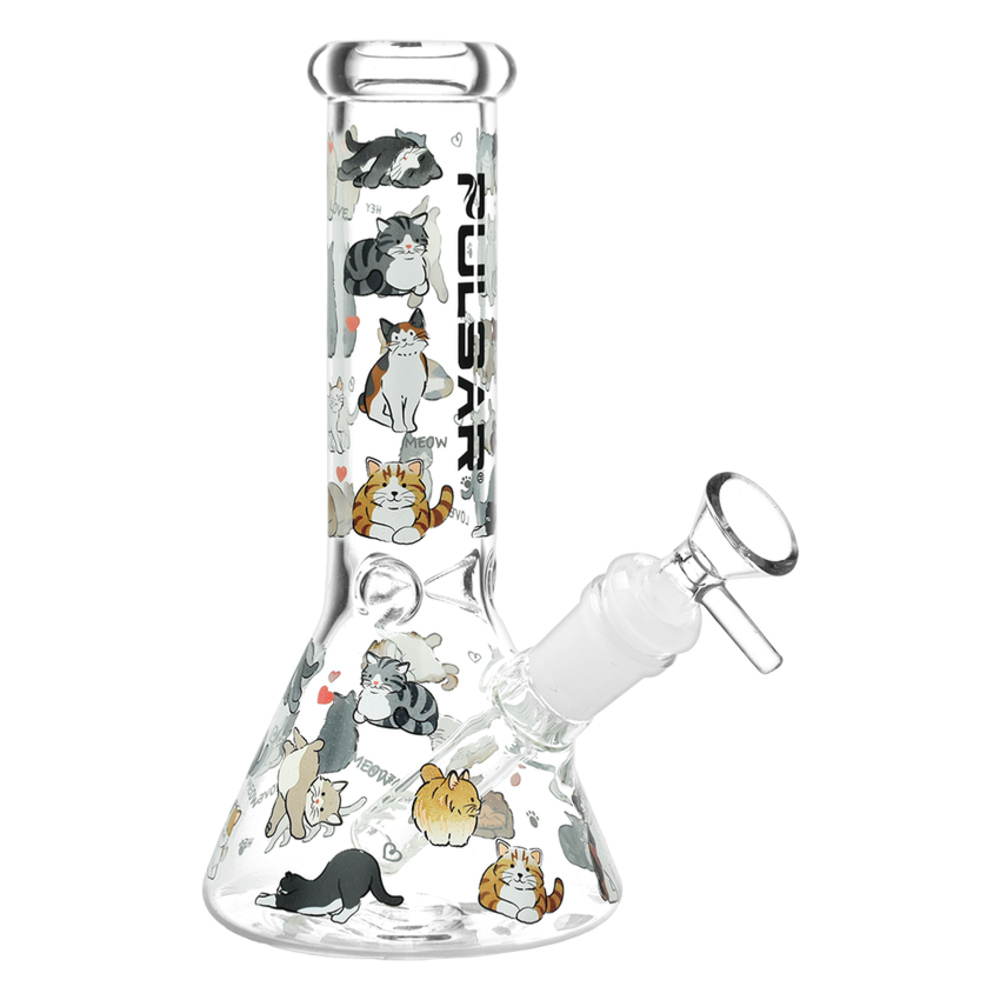 Pulsar Kitten Corral Glass Beaker Water Pipe | 7.75" | 14mm F