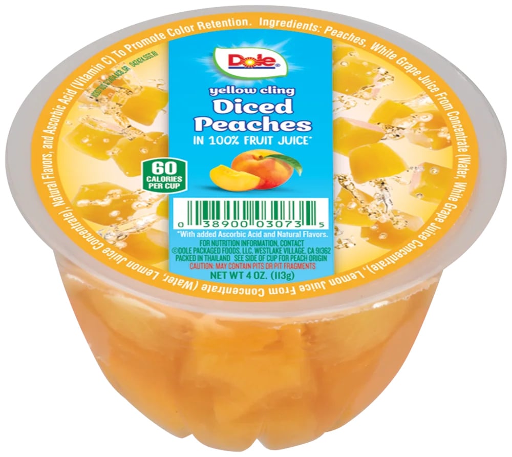 Dole - Diced Peaches | 4oz