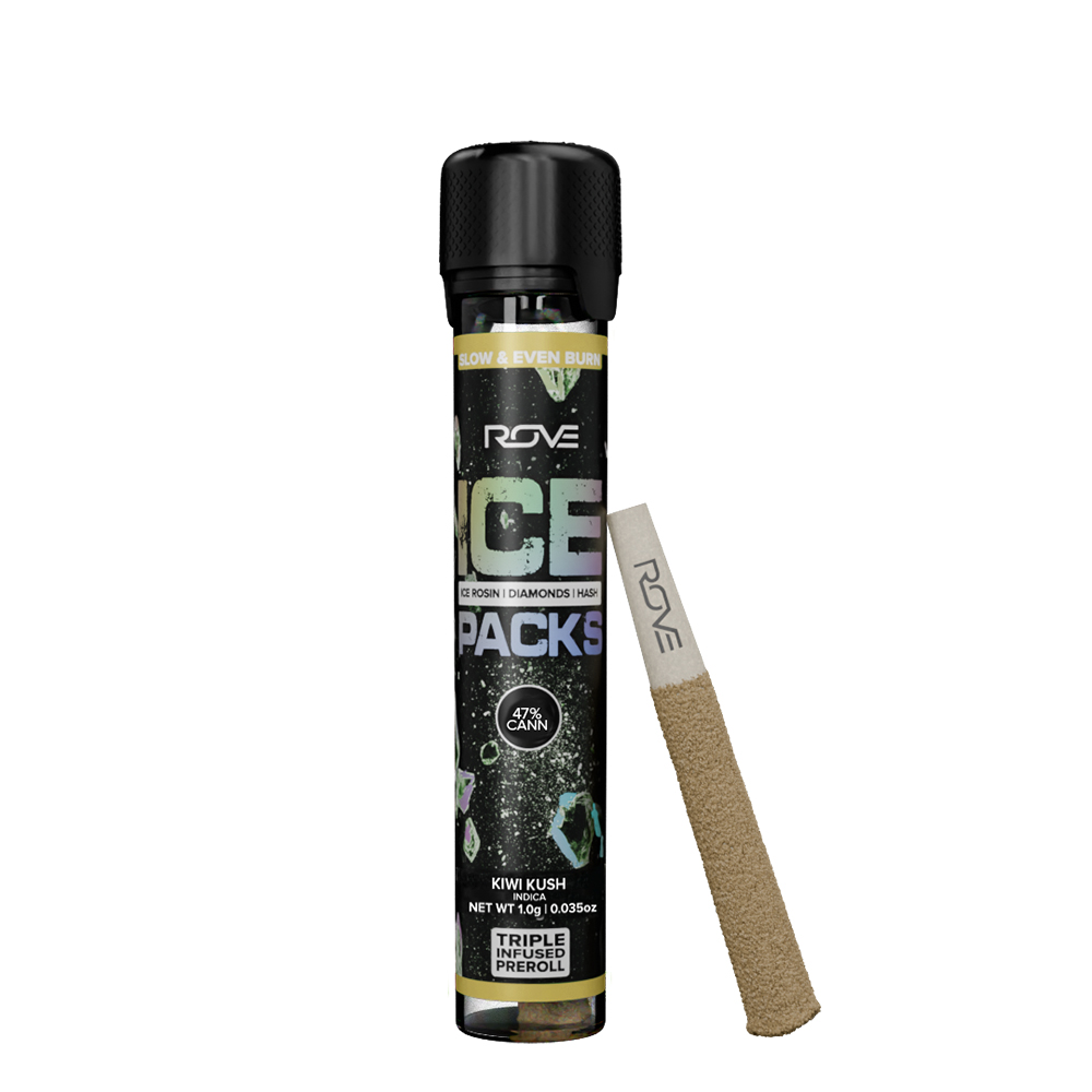 Kiwi Kush Triple Infused Ice Pack Pre-Roll | 1g - Image 2