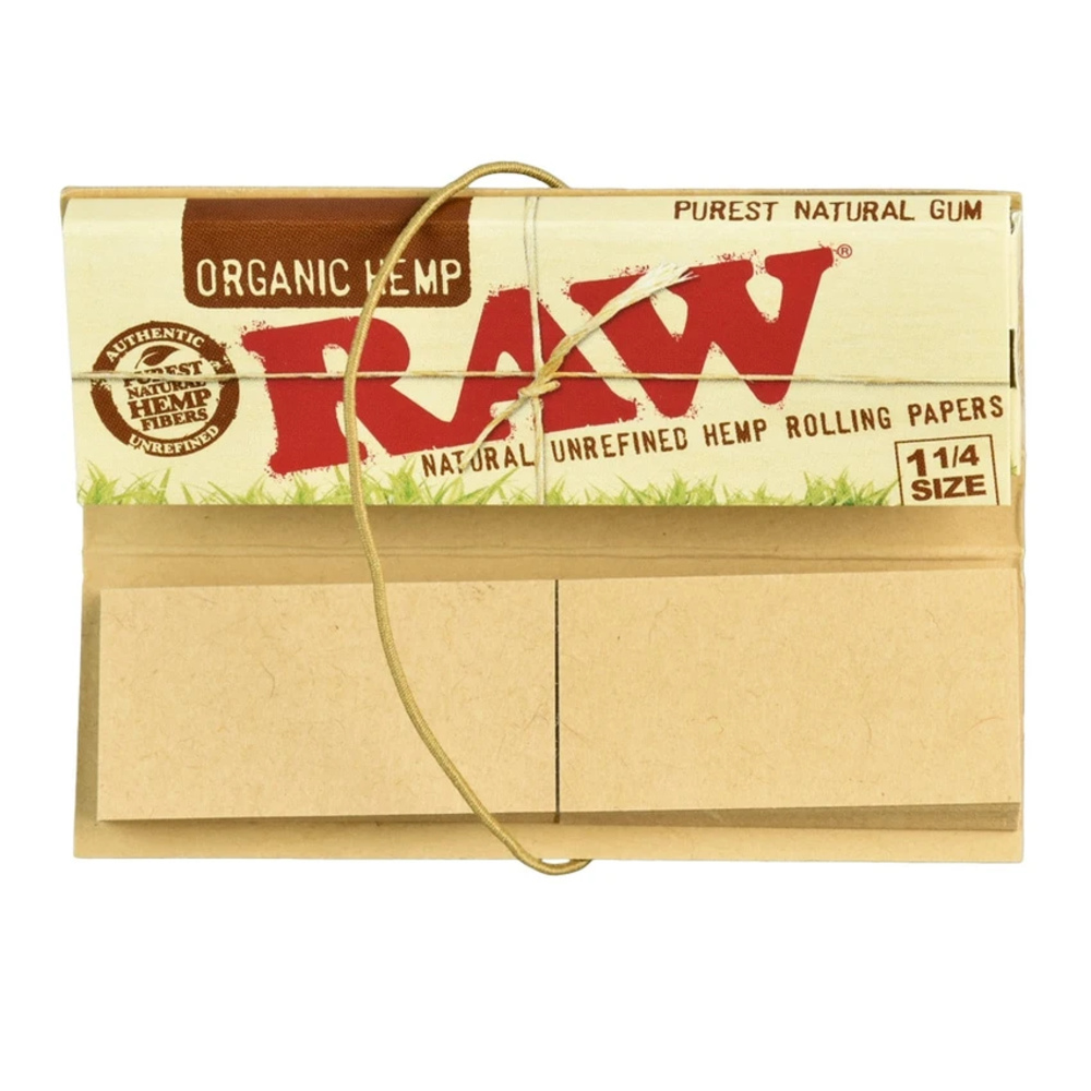 RAW Connoisseur Organic Hemp Rolling Papers & Tips | 1 1/4