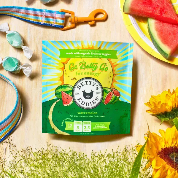 2:1 THC/THCv Watermelon Go Betty Go Fast Acting Fruit Chews 10pk | 50mg
