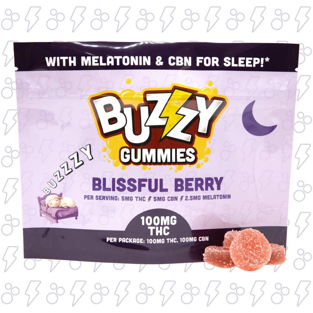 1:1 THC/CBN Blissful Berry Melatonin Gummies 20pk | 100mg