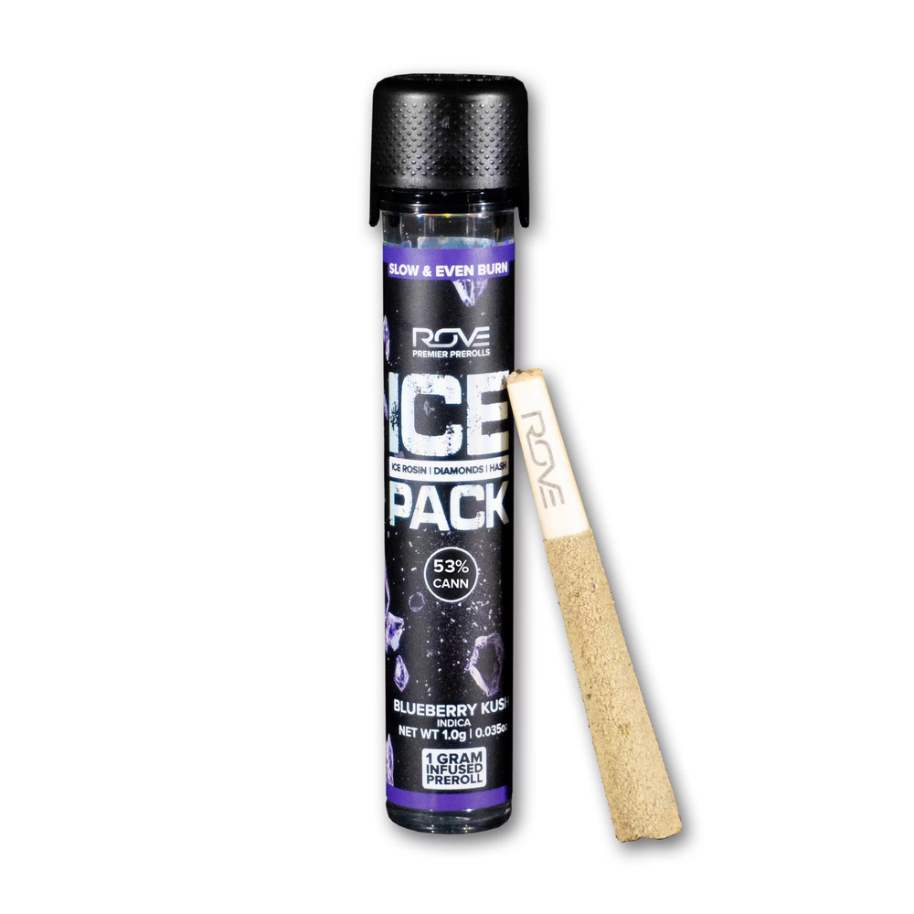 Blueberry Kush Triple Infused Ice Pack Pre-Roll | 1g