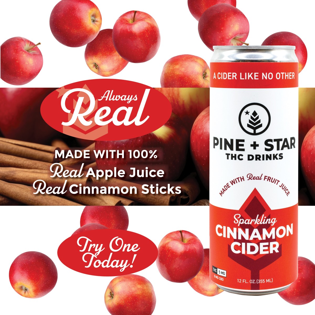 Sparkling Cinnamon Cider | 5mg