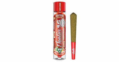 Shop 66 Strawberry Sour Diesel Distillate + Kief Infused Pre-Roll | 1g