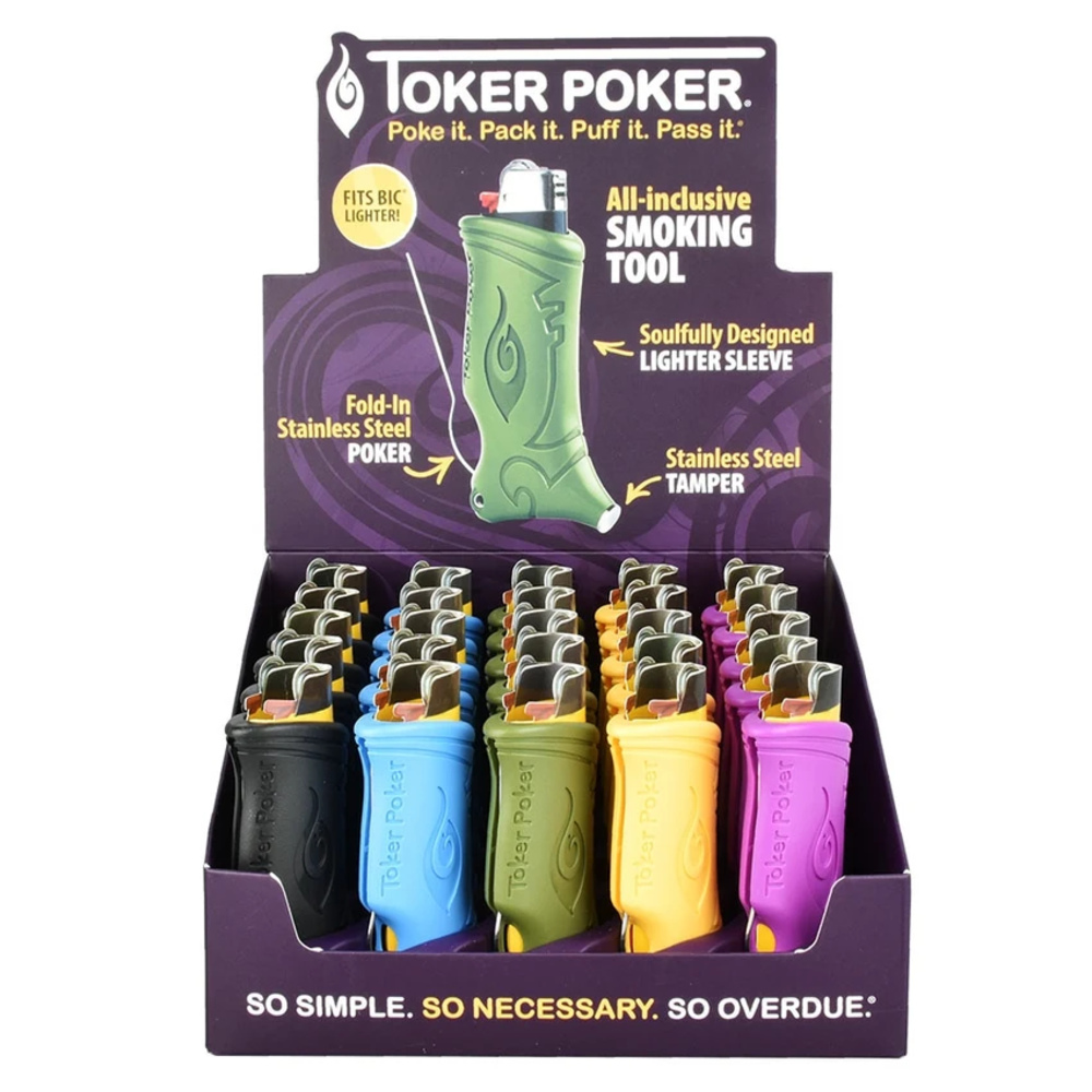 Toker Poker Lighter Sleeve | Metallic Assortment