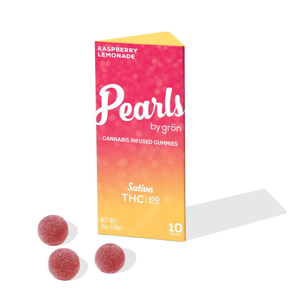 Raspberry Lemonade Gummy Pearls 10pk | 100mg